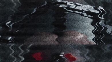 The machine fucks the woman in a passionate porn scene