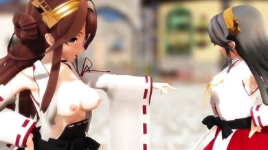 Sexy KanColle: Admiral Kongou and His Naughty Sisters (Kuro@Vov)