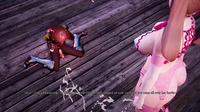 MILF next door gets a boot job from Alice, her sexy neighbor