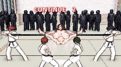 One on One Karate Challenge Game: Defeating and Coin Renewal Picture Show