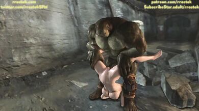 The Muscular Orc Warrior Seduces Tina Armstrong in a Powerful Fashion