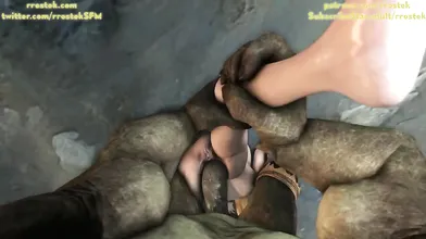 The Muscular Orc Warrior Seduces Tina Armstrong in a Powerful Fashion
