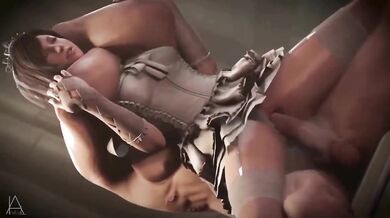 Watch as Tifa uses her signature chokehold move on the innocent bride, Initial A!