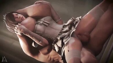 Watch as Tifa uses her signature chokehold move on the innocent bride, Initial A!