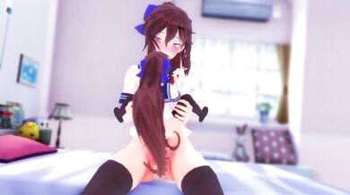 Sexy Neko Futa Owns her Toy and Takes Control