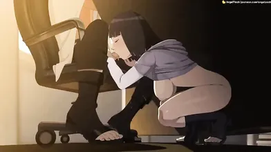 Office Affairs: Hinata Under the Table