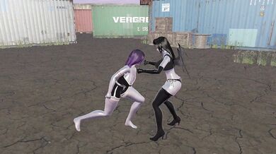 The passionate heroine bends over and shows off her voluptuous butt!