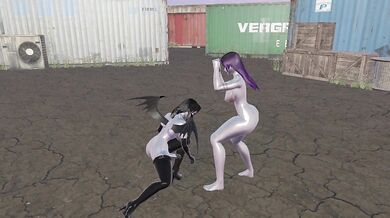 The passionate heroine bends over and shows off her voluptuous butt!