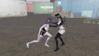 The passionate heroine bends over and shows off her voluptuous butt!