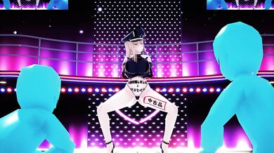 Hentai MMD: Kinhage Strip Club Sexual Encounter with 3 Ladies