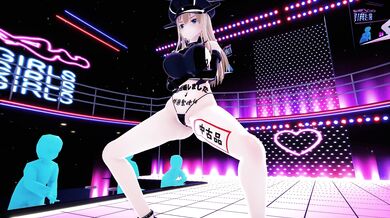 Hentai MMD: Kinhage Strip Club Sexual Encounter with 3 Ladies