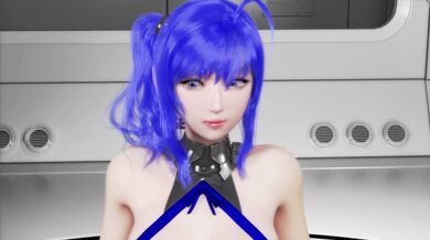 The first scene of Hentai 2 takes place in an alien world, where a horny blue creature with four arms and a tail ravages a helpless human female