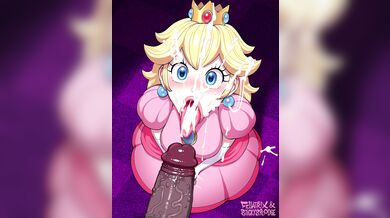 Stickyspoodge gets her juicy peach sucked by Fellatrix while playing as Mario in a hentai PORN video!