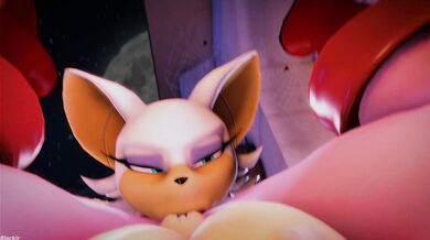 The sound of Amys wet pussy as Rouge licks and tastes it, making her moan with pleasure