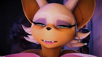 The sound of Amys wet pussy as Rouge licks and tastes it, making her moan with pleasure