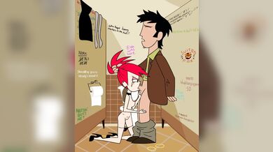 Frankie loves using public bathrooms for her kinky fantasies, and shes not shy about showing off her slutty side either!