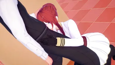 A queen bee with a humongous cock, fucking a helpless man in her throne room!