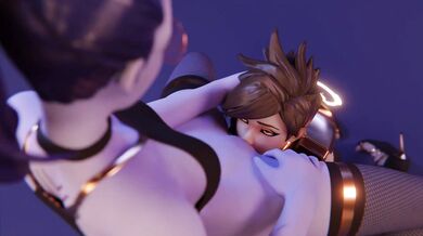 Watch Tracer and Widow take a mission break in this erotic GIF animation from Gifdoozer!