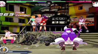 Watch as a female dragon with an enormous cock fights against an unknown opponent in a hentai battle royale! Who will emerge victorious?