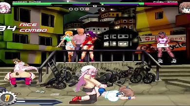 Watch as a female dragon with an enormous cock fights against an unknown opponent in a hentai battle royale! Who will emerge victorious?