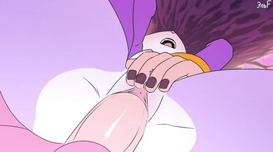 Amy Fucking Blaze [krazyelf] gives a kinky blowjob to her lover in the bedroom