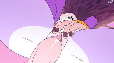 Amy Fucking Blaze [krazyelf] gives a kinky blowjob to her lover in the bedroom