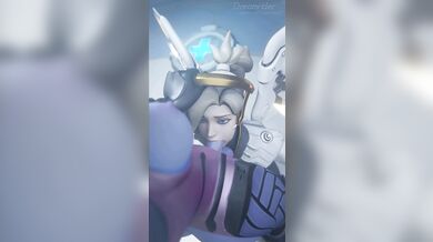 A futa widows mercy blowjob with a dreamy ride courtesy of Dreamrider3D