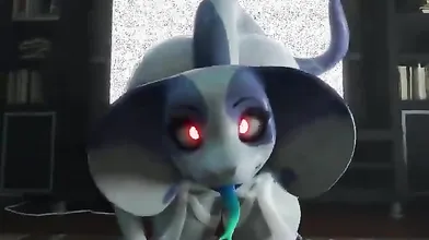 Watch this hentai animated video of a reptilian furry creature seducing a beautiful girl in the TV screen!