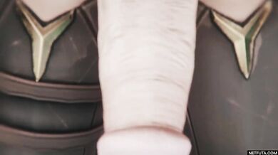 Watch this POV blowjob scene where Ashe, the famous pornstar takes it all in!