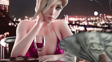 Mercy White Nekobot Gets Fucked By A Spanish Speaking Male Stripper In A Hotel On A Date Night