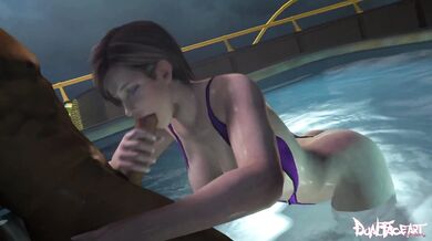 Watch Lisa and Zack on the cruise ship (Onagi) Dualfaceart as they indulge in an erotic threesome with a hot couple