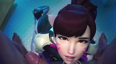 Overwatch Hentai: DVas POV Blowjob with Happy Ending [4K] Extreme Alt Yuri