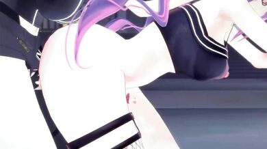 Hardcore Sexual Encounter: Hot MILF Towa Tokoyami and Shishiro Botan in a Steamy Threesome!