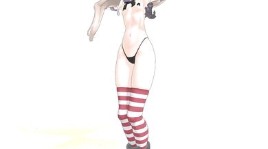 Masturbating with Marine Dreams in MMD - Kososome Shimakaze R18 Hentai Video