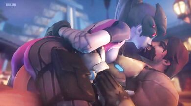 Widows Bliss: McCrees Cock Ridden by Tracer in Sensual SFM Fantasy