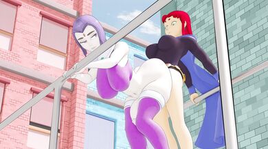 One night with the superheroines of the DC Universe - Futa X Futa, Peterraynor (No WM)!