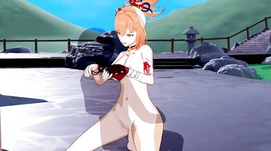 Watch the XXX parody of Genshin Impact, where Yoimiya is being used as a weapon to satisfy every mans fantasy!