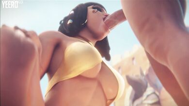 Busty Milf gets double penetrated by a massive cock and a dildo in her ass while shes tied up in SFM style! (BigBick103) (NEW)