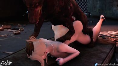 Watch Scarlett gets fucked by a dog while her master watches in this ESHU-chan porn video