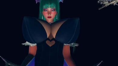 Watch as this sexy succubus Morrigan seduces her victim while he sleeps and makes him feel so good, even though it will ultimately lead to his demise