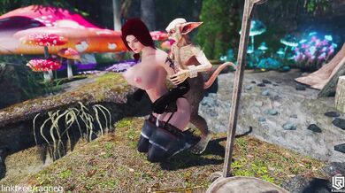 Snowy Day Double Penetration with Santa and Elf