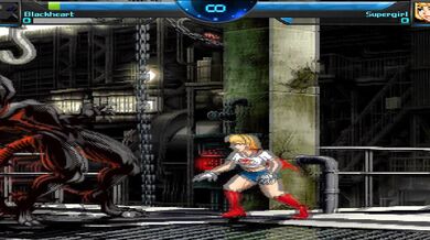 Watch as Mugen, the ultimate fighter, battles against Supergirl in an epic fight that will leave you breathless