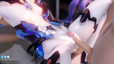 A group of friends, Bronya and Seele, are sharing a cock The scene is called BronseLee 1 - AKT which stands for Active Kinky Time