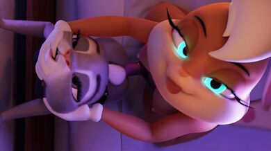 Lola and Judy against the Wall [Wigfitter]