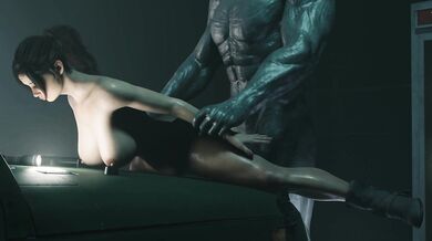 Watch as Claire rides in a jeep with Mr X and enjoys a wild adventure full of bumps, thrills, and pleasure