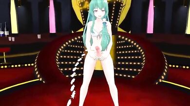 This is a hentai PORN animation featuring a group of monsters that come to life in MMD!