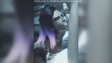 Megaera — Overwatch Rule 34 Handjob Animation