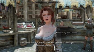 The Elven Maiden and the Giant Stallions of Skyrim