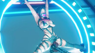 ---------------------- The Techno Girl is the heroine in Hentai movie [Kuo]