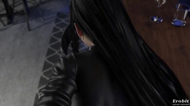 Hentai: Final Fantasy VII - Tifa Lockhart at the bar gets fucked by an erobot